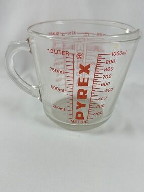 Vintage PYREX 4 Cup (32oz) Measuring Cup #532 D-34 Red Letter